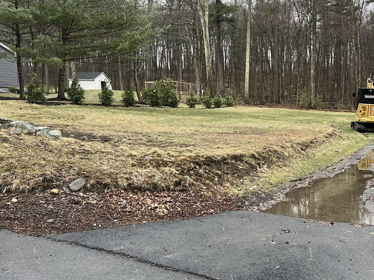Tiered Hillside Garden — before